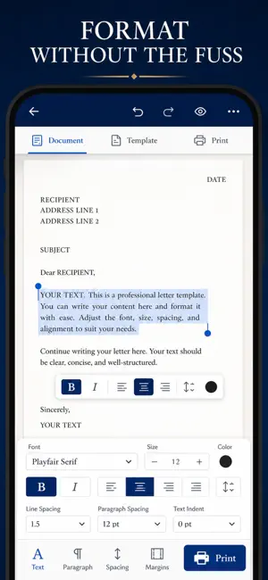Letter Printer: PDF Writer screenshot 4
