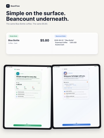 BeanFlow: Expense Tracker iPad screenshot