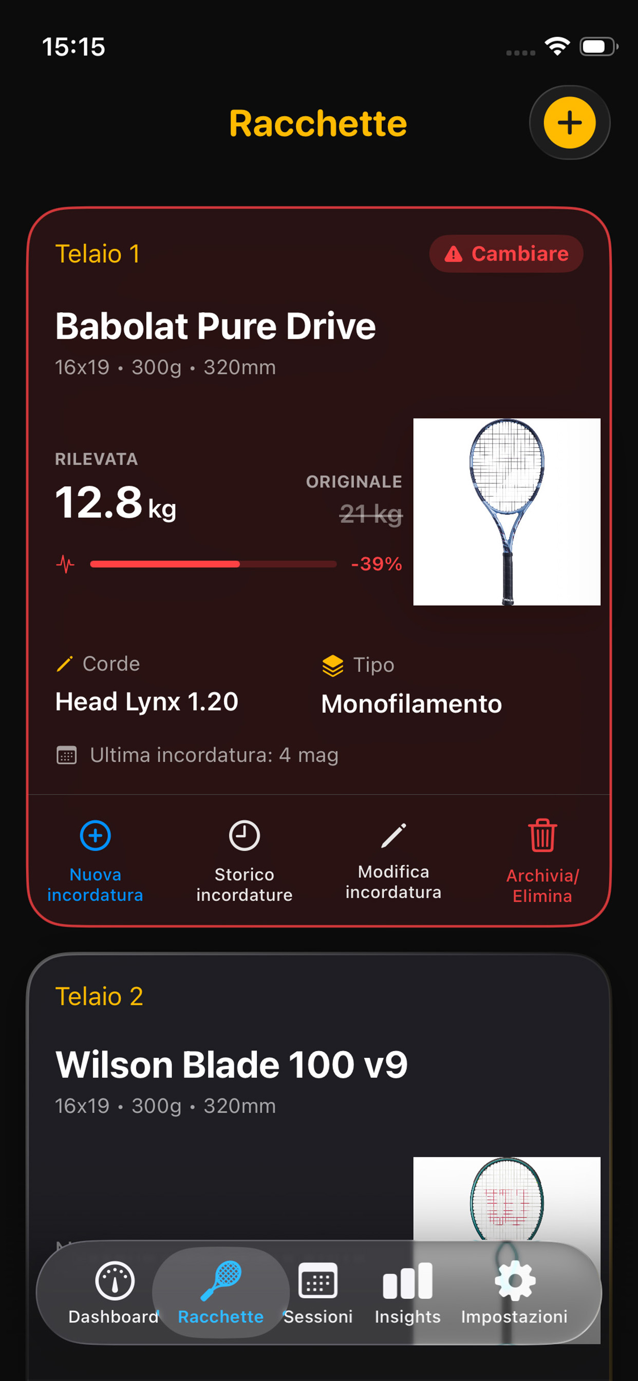 Tennis Setup Tracker
