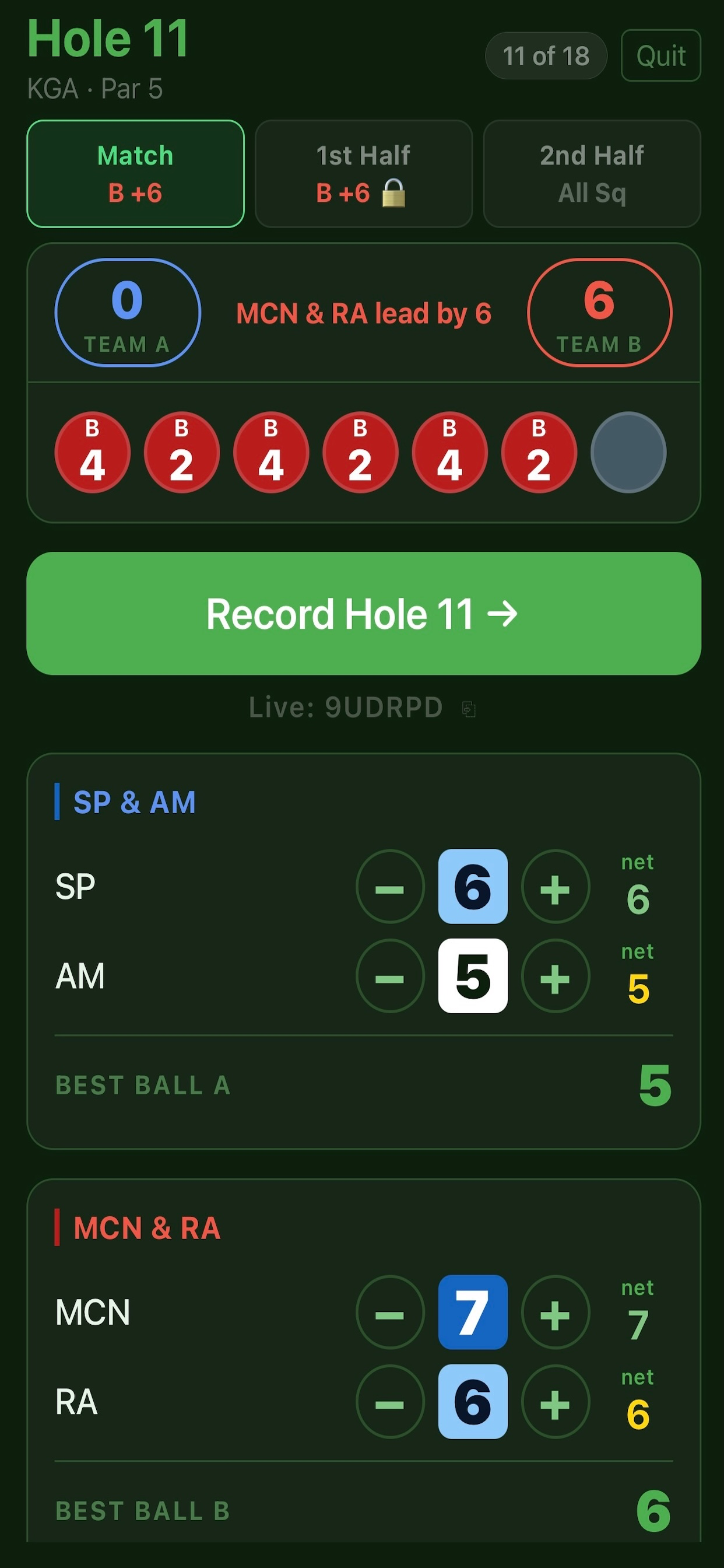 AutoPress Golf screenshot 2