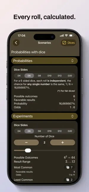 Combinations & Probabilities screenshot 2