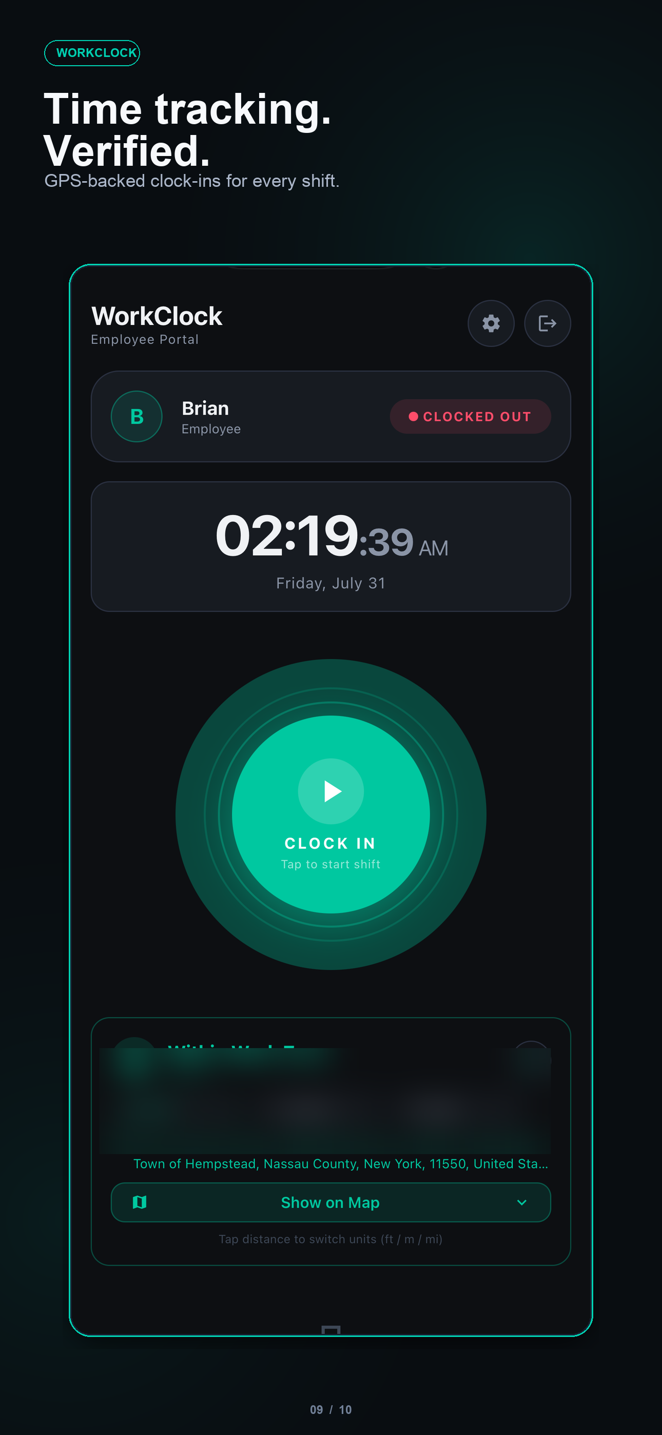 WorkClock BM screenshot 2