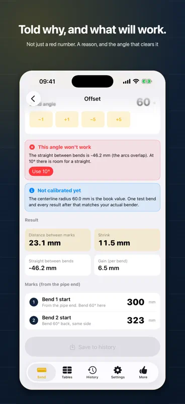 Magedori: Conduit Bending Calc screenshot 5 of 6