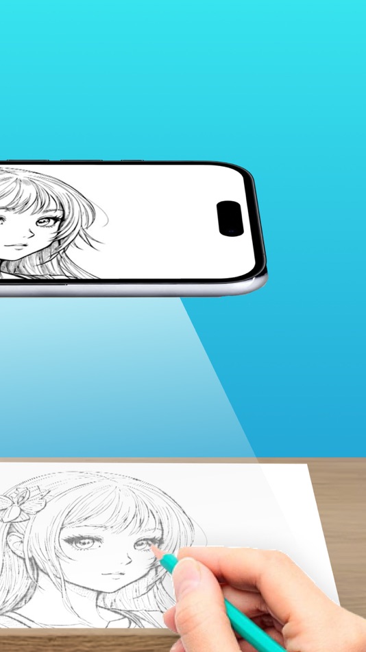 #2. AR Drawing - Sketches (iOS) By: Aesthetic Apps & Widgets srl