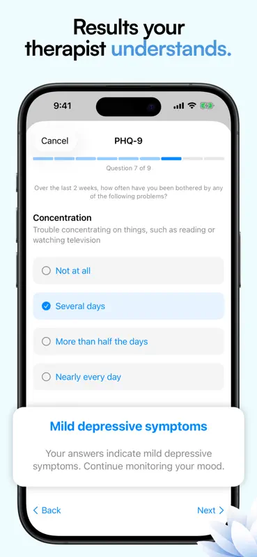 InnerPulse – GAD-7 & PHQ-9 screenshot 6 of 10