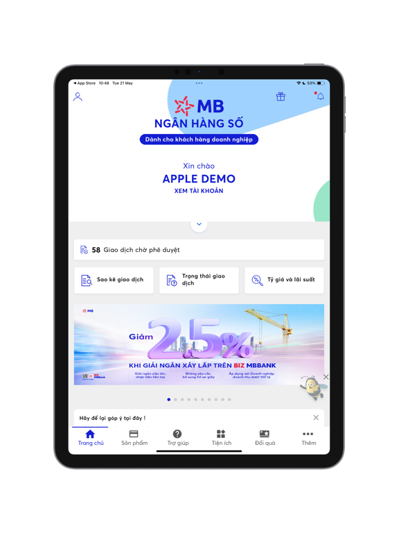 Screenshot #6 pour BIZ MBBANK