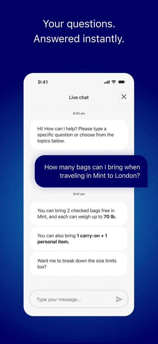JetBlue screenshot 8