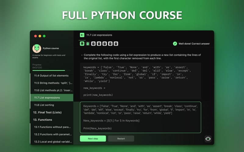 Learn Python: Coding School Screenshot