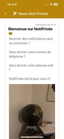 NotiPrivée screenshot