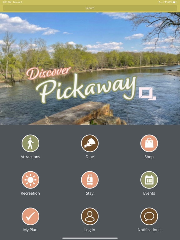 Discover Pickaway iPad screenshot 1 - Travel app