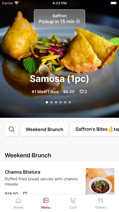 Saffron To Go iPhone screenshot 2 - Food & Drink app