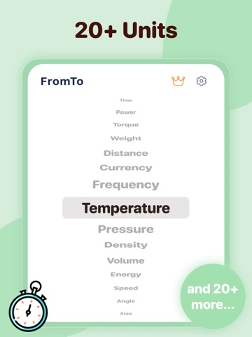 Unit Converter : FromTo iPad screenshot