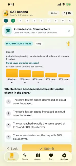 SAT Banana screenshot 2
