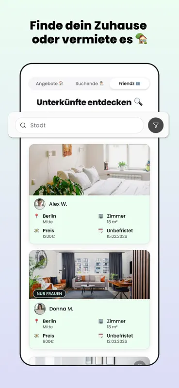 flatsforfriendz - WG & Wohnung screenshot 1 of 7