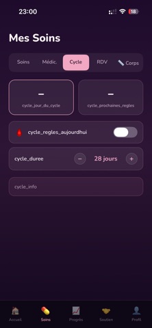 LipoCare iPhone screenshot