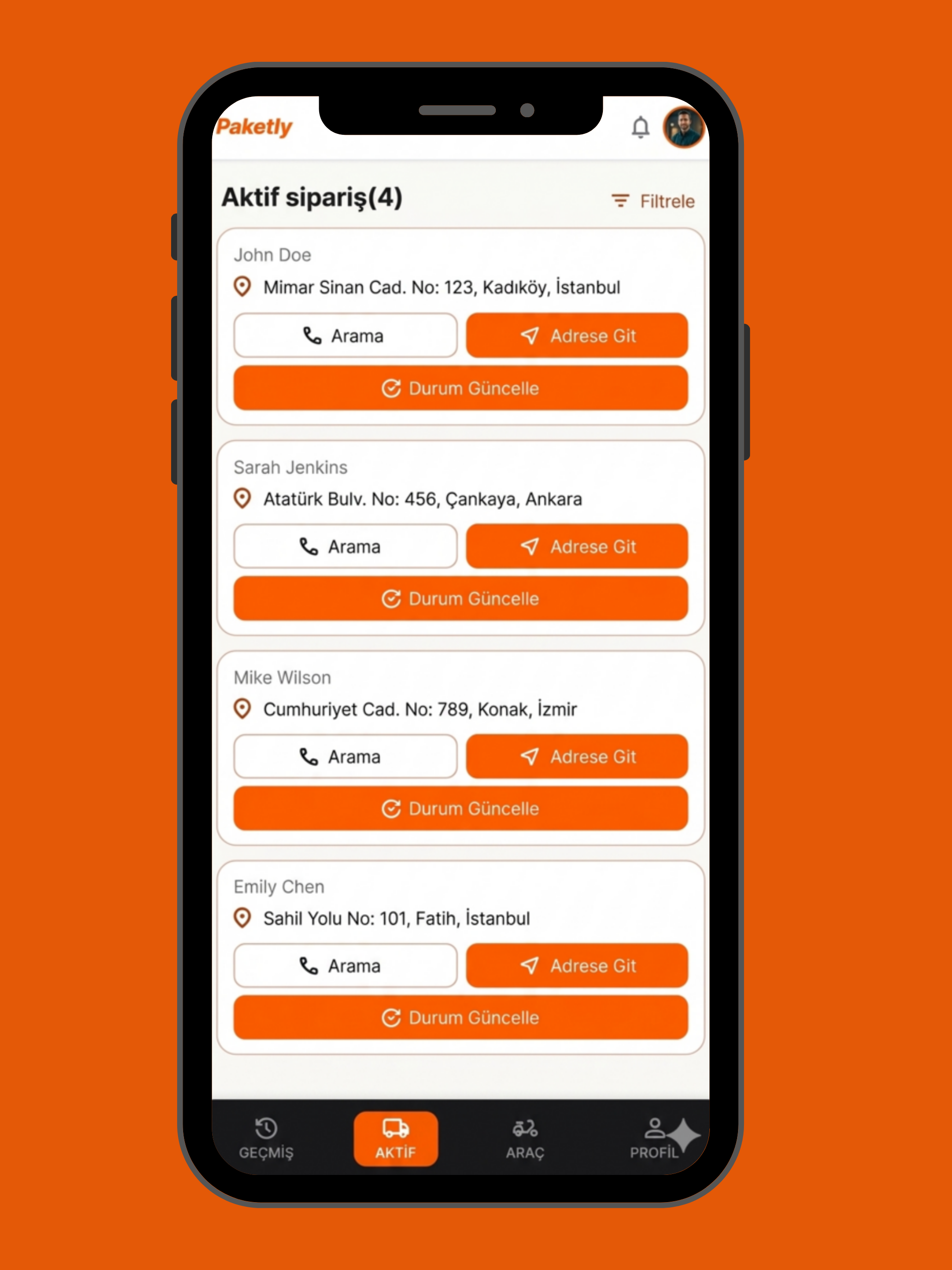 Paketly-Akıllı Kurye Yönetimi
