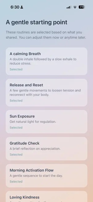 Chaperone: Daily Calm screenshot 1
