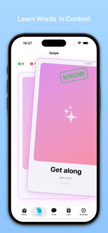 LingoSwipe: English for Work iPhone screenshot