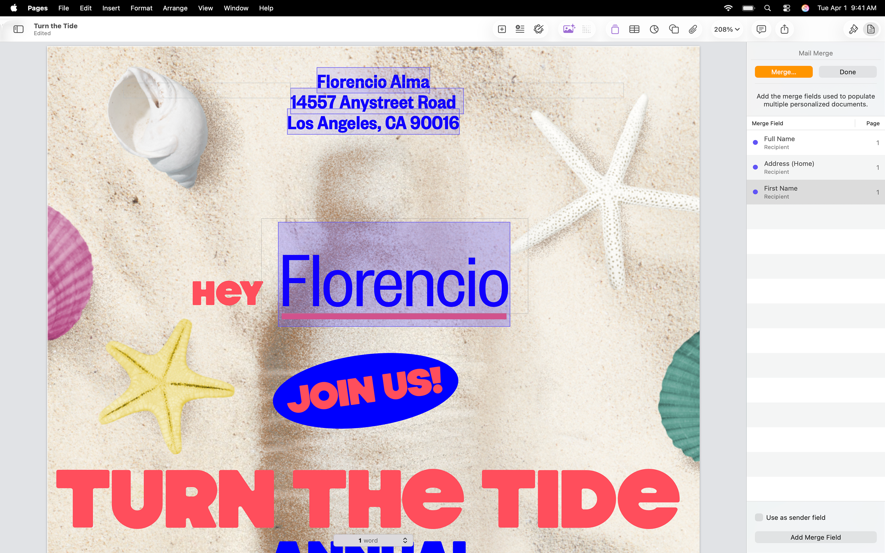 Pages: Create Documents