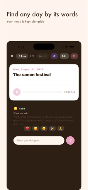 Voice Diary: Speak & Keep screenshot 4