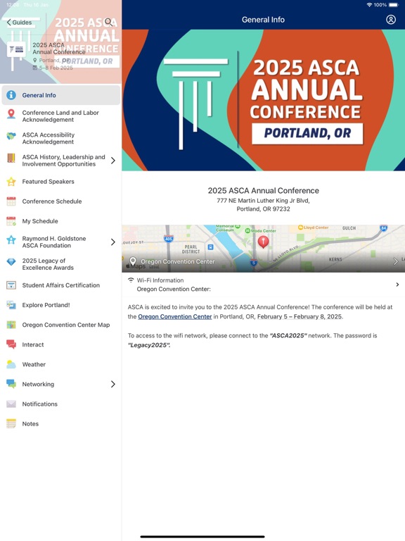 ASCA Annual Conference iPad screenshot 1 - Business app