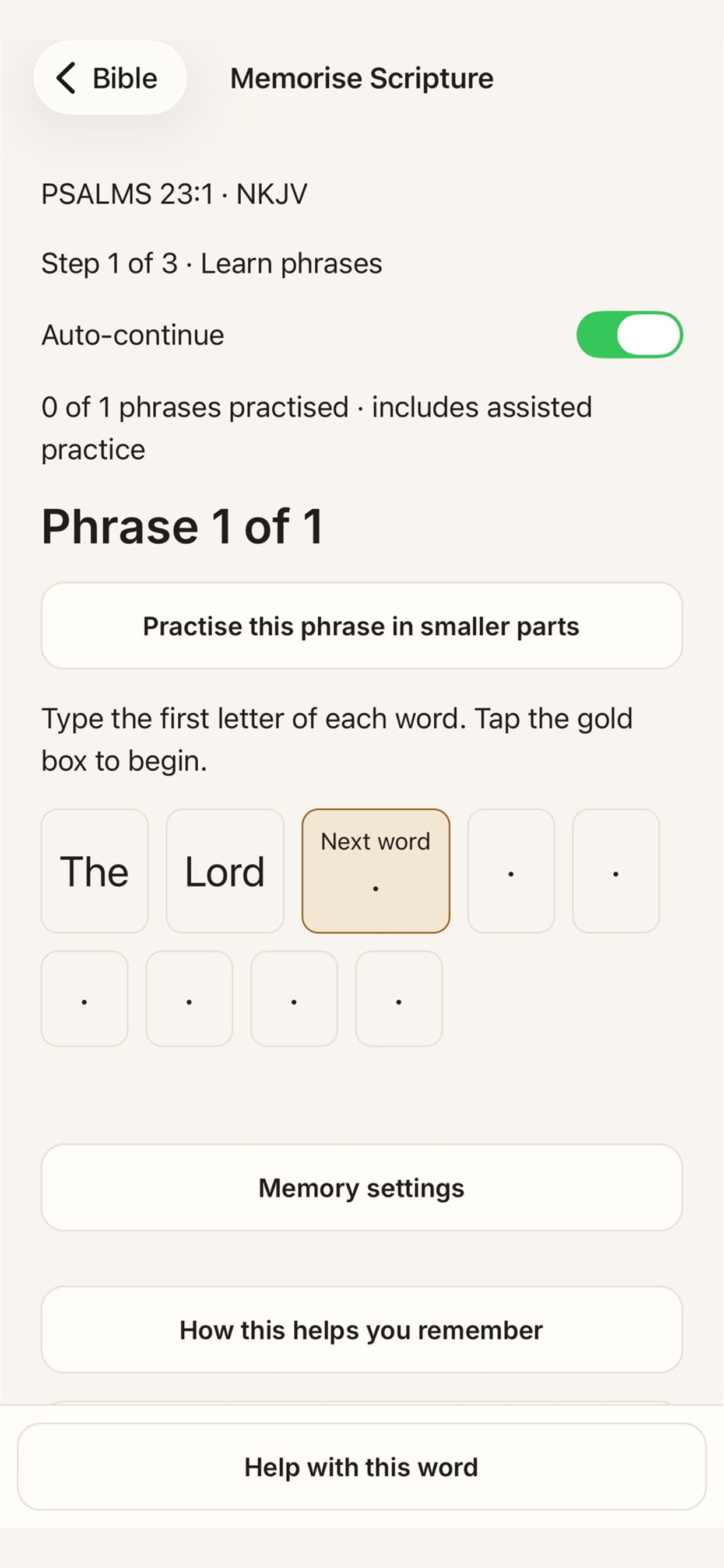 Screenshot 1 of Maran: Bible Study & Memory