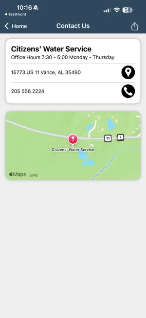 Citizens’ Water Service screenshot 2