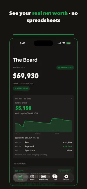 Money IQ: Net Worth & AI Coach screenshot 1