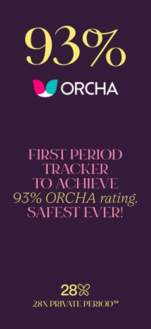 28X Private Period Tracker iPhone screenshot