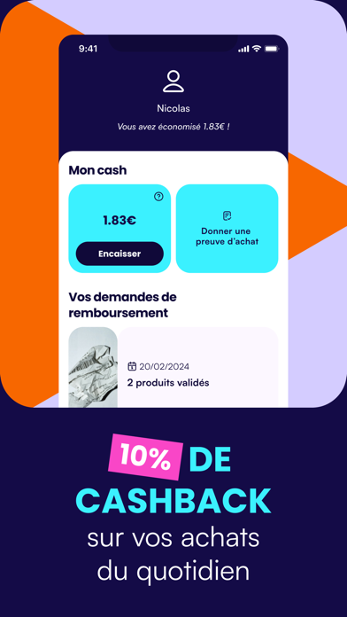 Screenshot #1 pour 10% – Cashback, promos courses