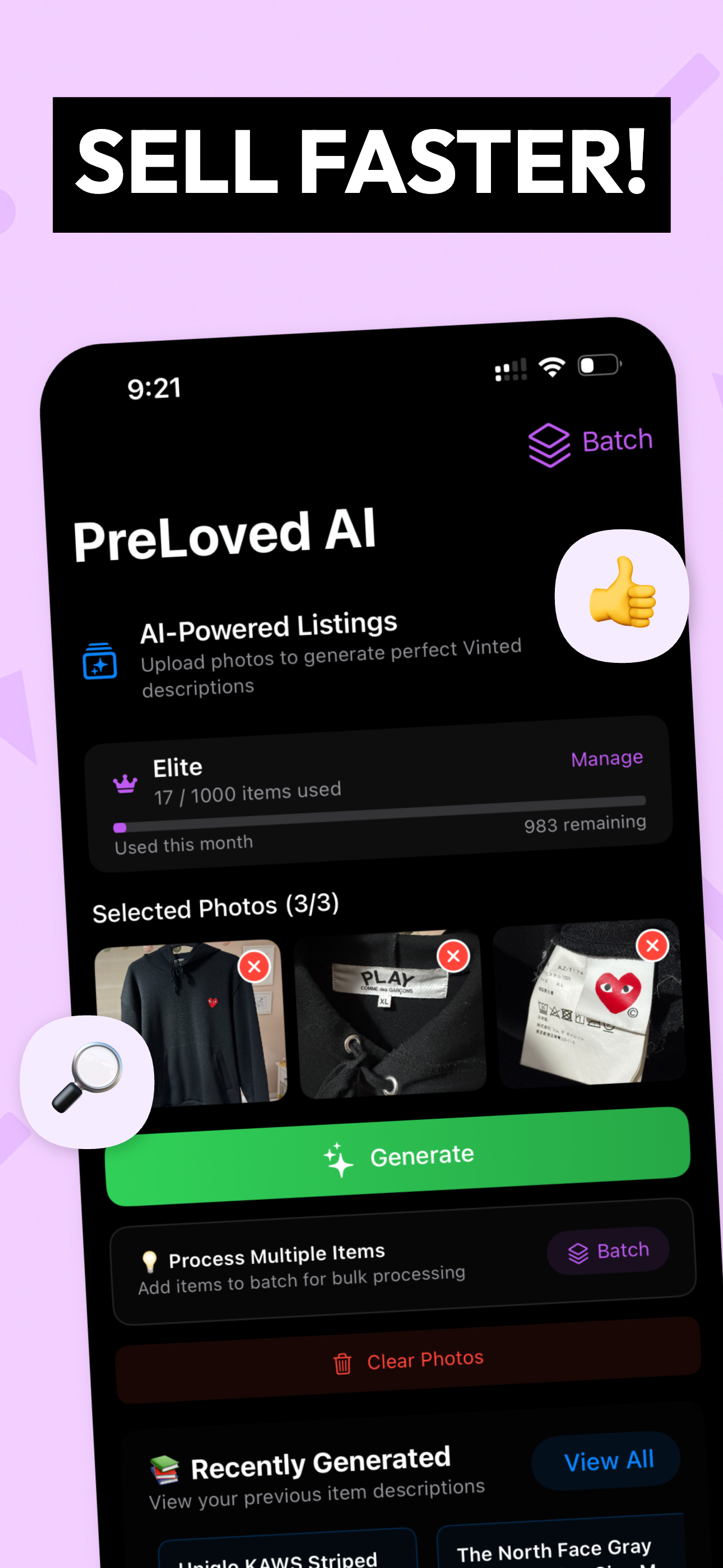 PreLoved AI - Sell Faster!