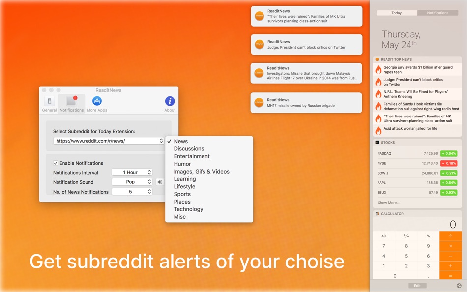#4. Readit – Reddit News Reader (macOS) 由: AppYogi Software