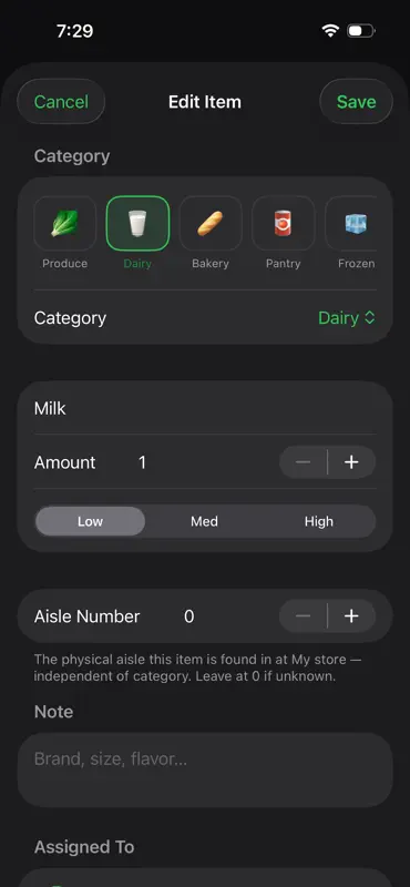 Aisle — Grocery Lists screenshot 6 of 8