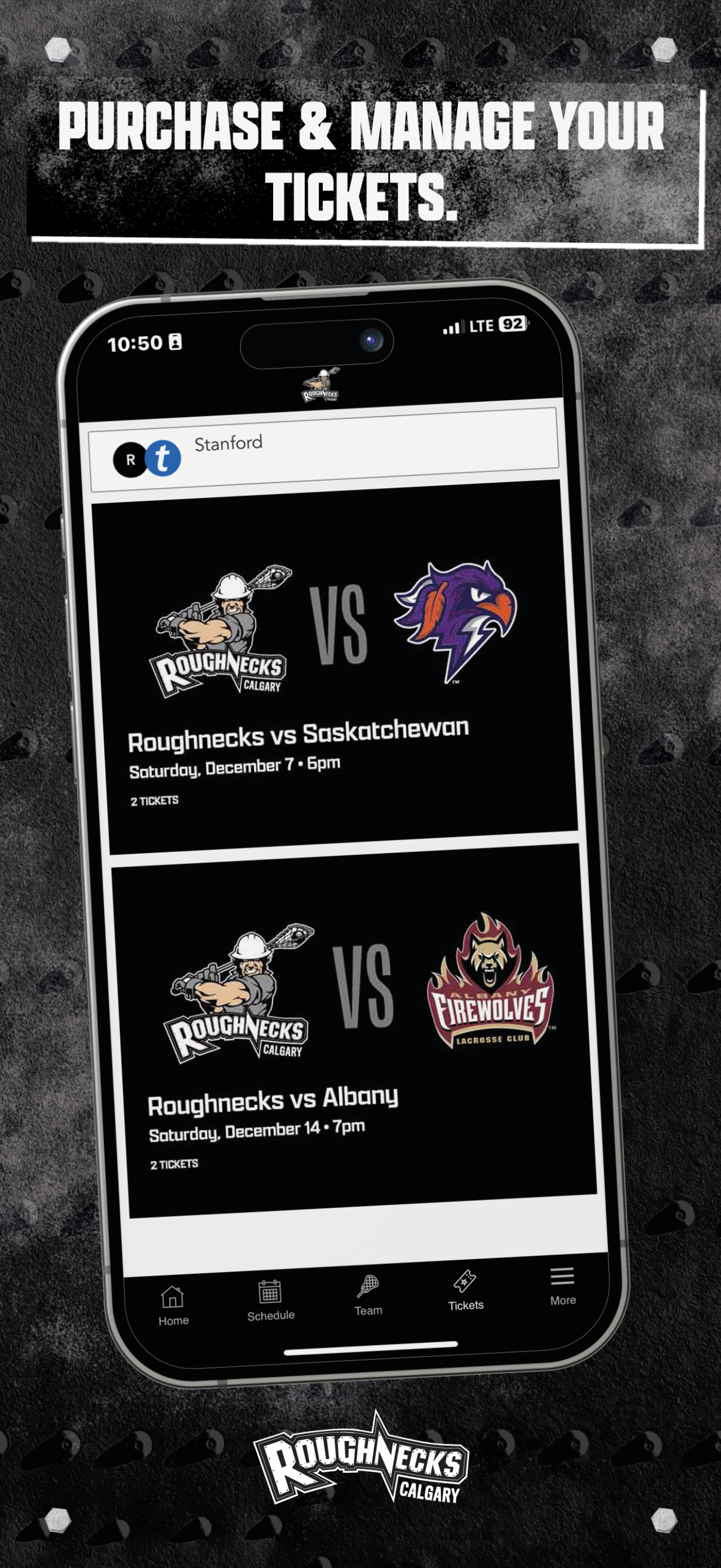 Calgary Roughnecks App