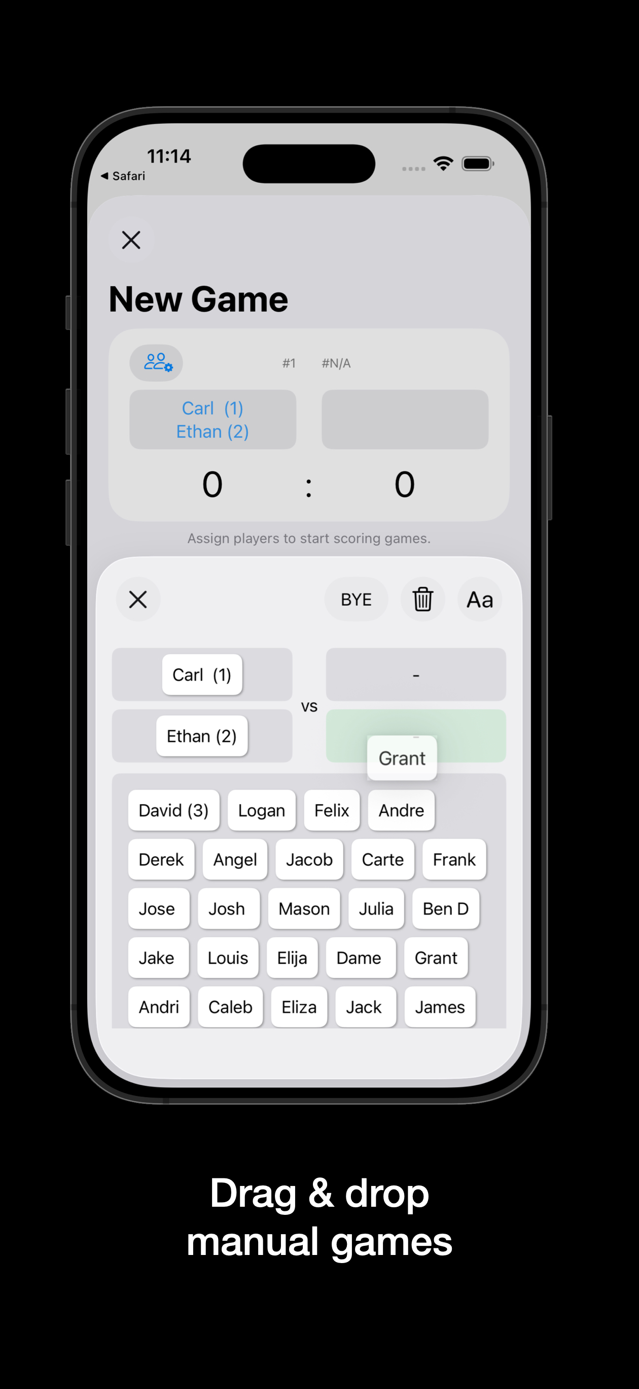 Tournament Scheduler