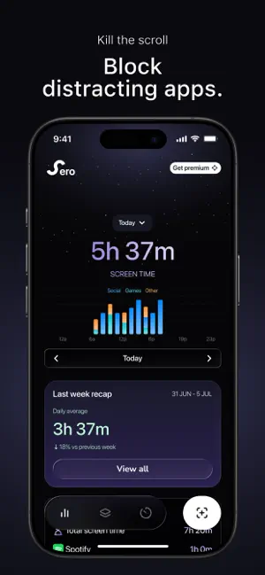 Sero: Focus & App Blocker screenshot 1
