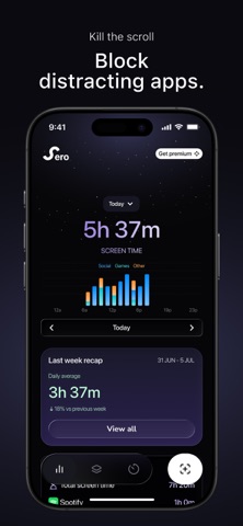 Sero: Focus & App Blocker Screenshot 1 of 5