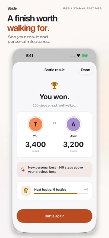 Stride: Step Counter & Battles screenshot 3 of 9