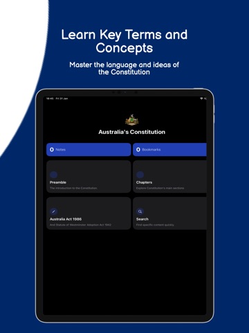 Australia's Constitution iPad screenshot