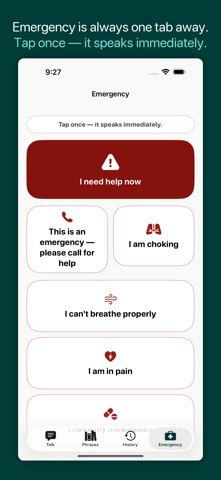 Folio AAC: Type to Speak iPhone screenshot