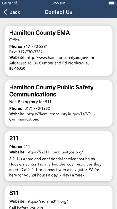 Hamilton County Indiana EMA Screenshot
