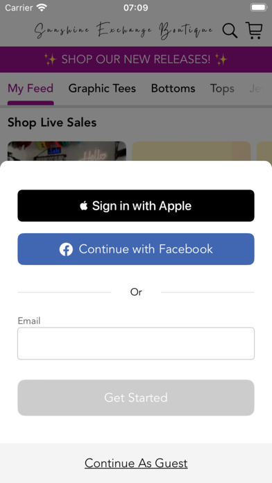 Sunshine Exchange Boutique Screenshot