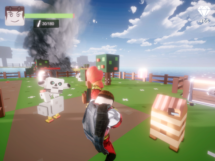 Pixel Superhero Blocky World