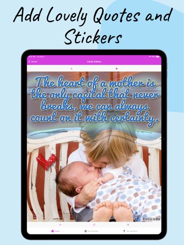 Mothers Day Quotes & Editor iPad screenshot