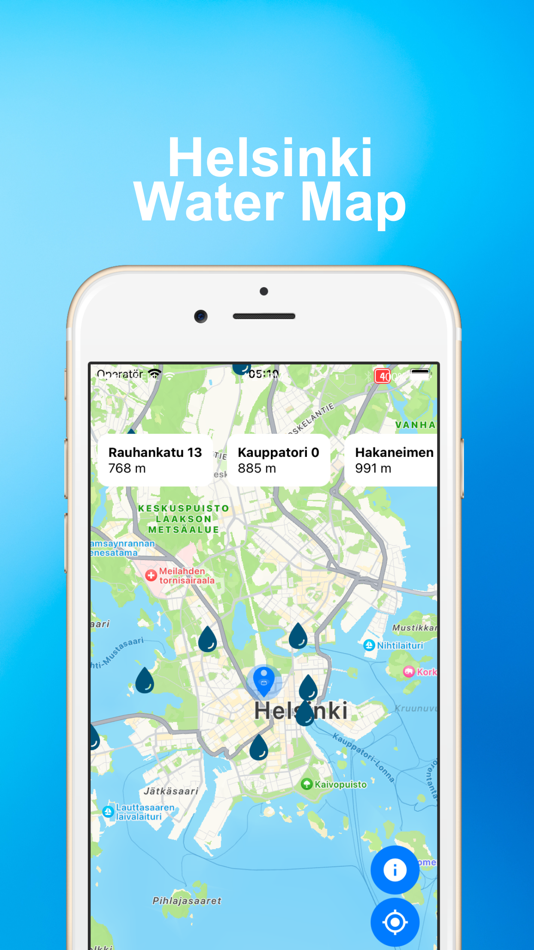 #3. Helsinki Water Map (iOS) Podle: OMER KARACAY