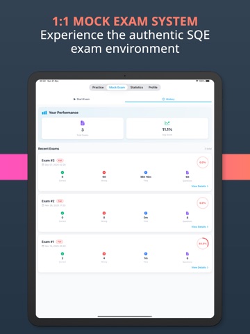 SQE Question Bank iPad screenshot