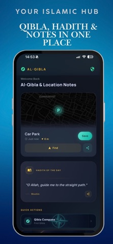 AI-Qibla - Compass & Notes Screenshot 1 of 9