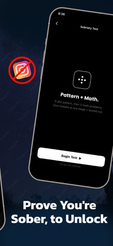 Drunk Lock - Unlock Apps Sober iPhone screenshot