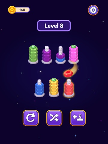 Royal Screw: Color Sort iPad screenshot