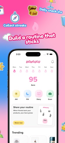 Dewlulu - Skincare Diary iPhone screenshot